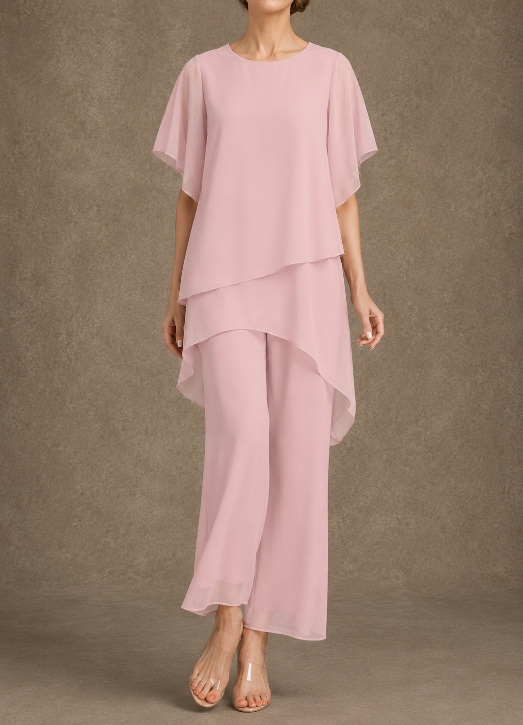 Isabel | Conjunto Elegante de Gasa con Blusa Fluida y Pantalón Ancho