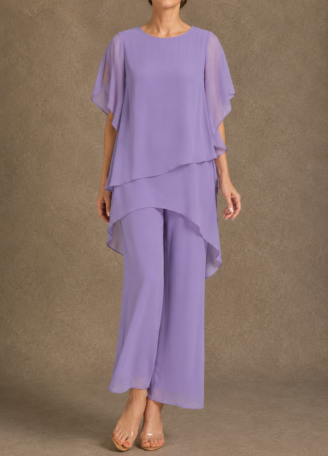 Isabel | Conjunto Elegante de Gasa con Blusa Fluida y Pantalón Ancho