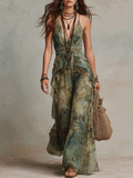 Alessia | Mono Boho Floral con Volantes